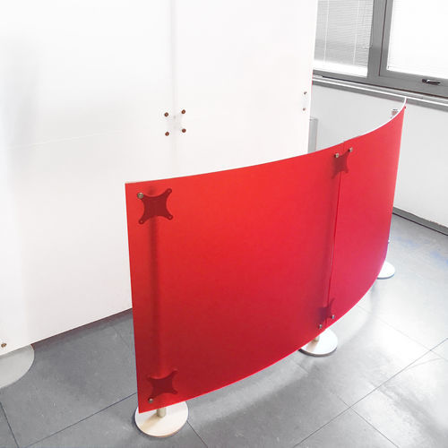 Séparateur de bureau au sol - FLUOWALL - PAXTON - auto-portant / en aluminium anodisé / en Plexiglas®