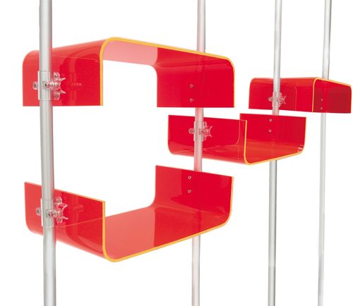 Rayonnage pour commerce - FLUOSHOP  - PAXTON - en aluminium
