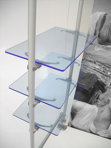 Rayonnage en aluminium - FLUO BLUE - PAXTON - modulaire