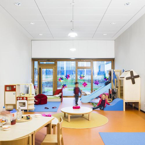 Faux-plafond en laine de verre - MASTER™ RIGID E - Saint-Gobain Ecophon - en dalles / en panneaux / d'intérieur