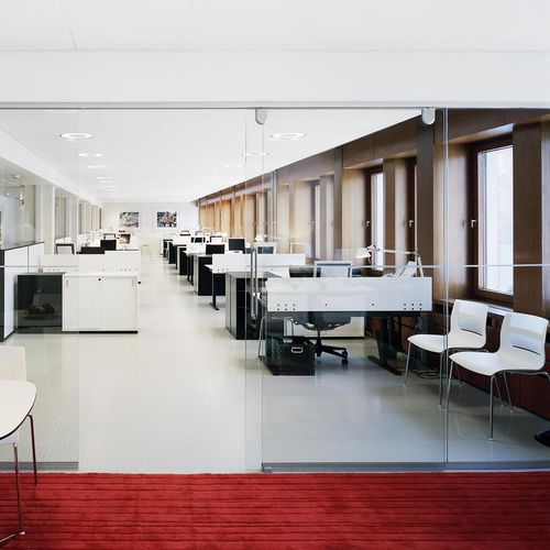 Faux-plafond en laine de verre - COMBISON™ DUO E - Saint-Gobain Ecophon - en dalles / pour bureau / d'intérieur