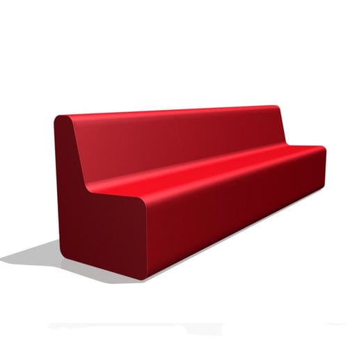 Canapé contemporain - ORCA ACTIVE - Feek - en mousse haute densité enduite / rouge / contract