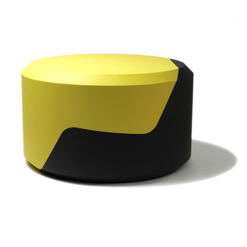 Pouf contemporain - ORCA ROUND - Feek - en mousse haute densité / professionnel