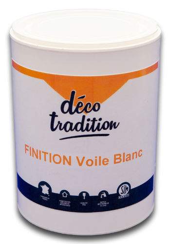 Enduit de finition - VOILE BLANC - B.E.M.R - d'intérieur / pour mur / à base de ciment