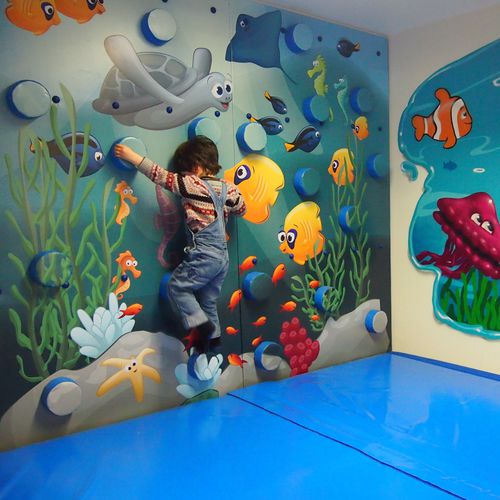 Mur d'escalade fixe - GRIMP series - Modugame - MG Sport - pour aire de jeux