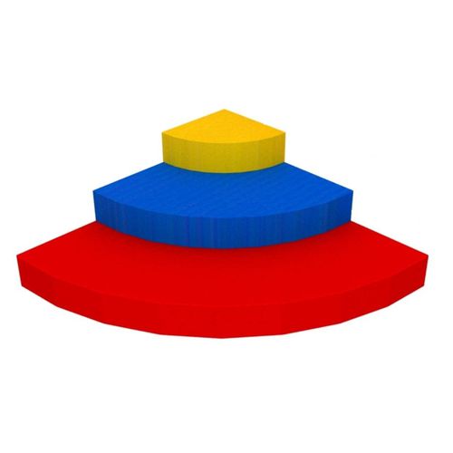 Estrade pour école maternelle - ANGLE PODIUM 1/4 ROUND - Modugame - MG Sport