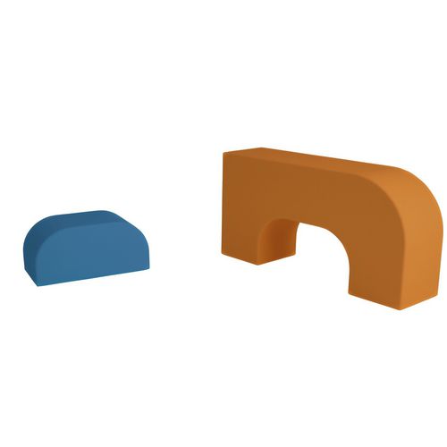 Pouf contemporain - LCB-2 - Modugame - MG Sport - en mousse haute densité / rectangulaire / autres formes