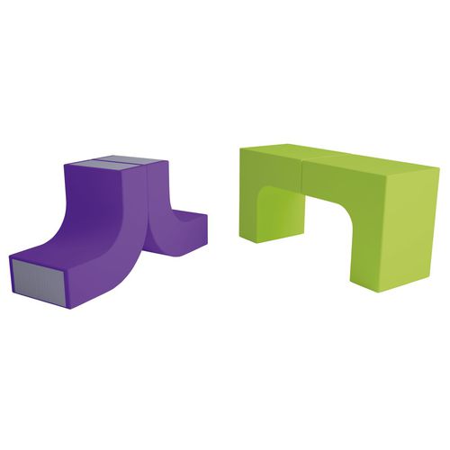 Pouf contemporain - LCB-8 - Modugame - MG Sport - en mousse haute densité / rectangulaire / autres formes