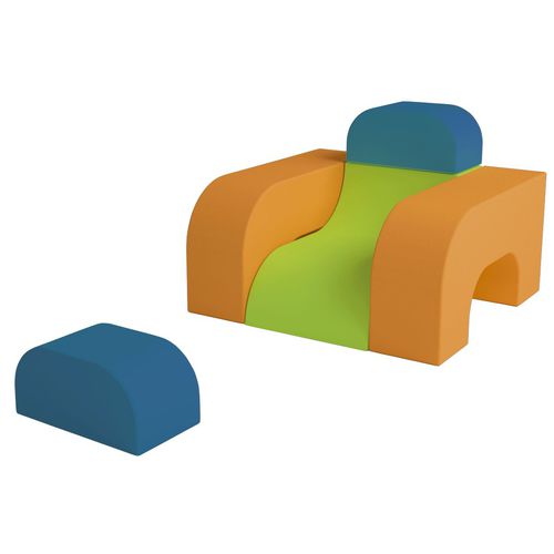 Chauffeuse contemporaine - LCB-6 - Modugame - MG Sport - en mousse / en bois / modulable