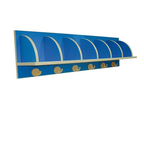 Porte-manteau mural - BOIS-28.1  - Modugame - MG Sport - contemporain / en bois / bleu