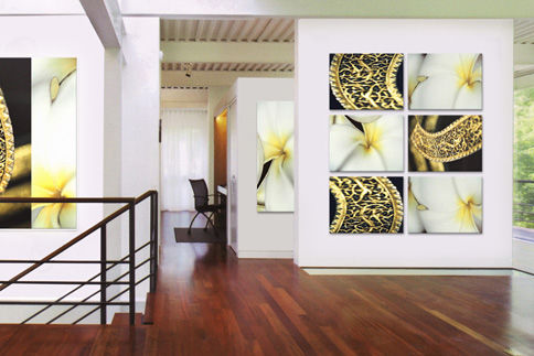 Impression sur toile - GOLDEN DAGGER - tela-design - acoustique / abstrait / pour bureau