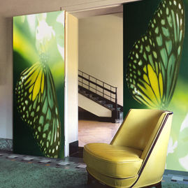 Porte d'intérieur - ENLIGHTENED HANGOVER - tela-design - en MDF / en PVC / coulissante