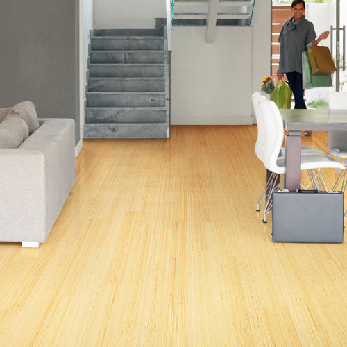 Parquet contrecollé - VERTICAL NATURAL LIGHT TONE - Durafloor Werner GmbH - massif / en bois de feuillus / en bambou
