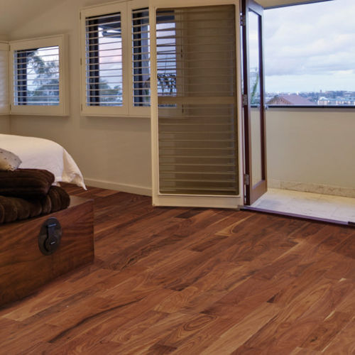 Parquet contrecollé - 14012 - Durafloor Werner GmbH - en noyer américain / en bois exotique / en huile naturelle
