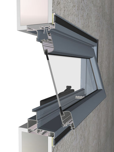 Fenêtre en aluminium - FACE FIX - Wintec Aluminium Windows & Doors Australia Pty Ltd - basculante / à double vitrage / acoustique