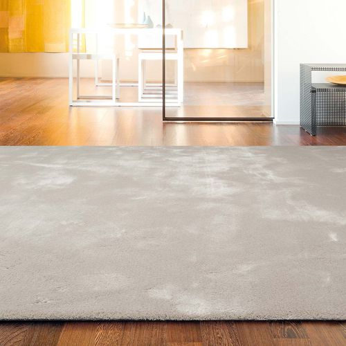 Tapis contemporain - SILKYWAY - Limited edition - uni / en laine / en soie