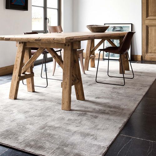 Tapis contemporain - VINTAGE - Limited edition - uni / en tencel® / rectangulaire