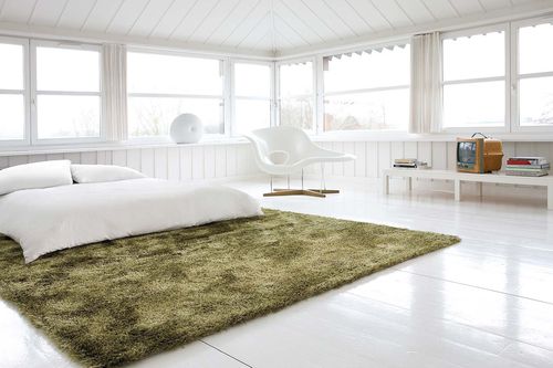 Tapis contemporain - VISION  - Limited edition - uni / en polyester / en laine