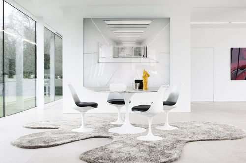 Tapis contemporain - BLISS - Limited edition - uni / en polyester / en laine