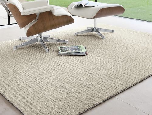 Tapis contemporain - Superfino Digital - Limited edition - à rayures / uni / en laine