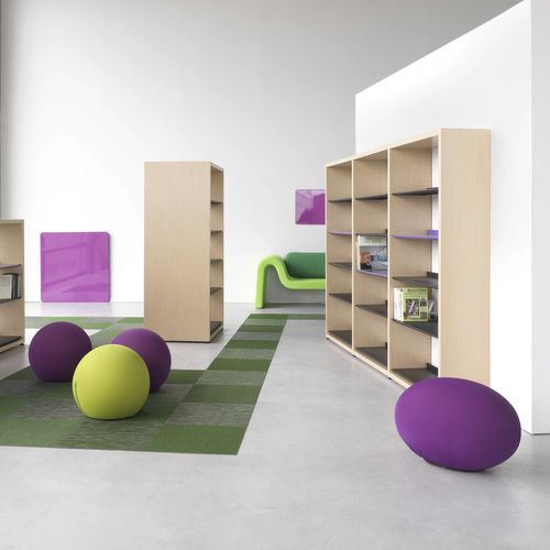 Bibliothèque modulable - MAGISTEO - DPC - contemporaine / professionnelle / en bois