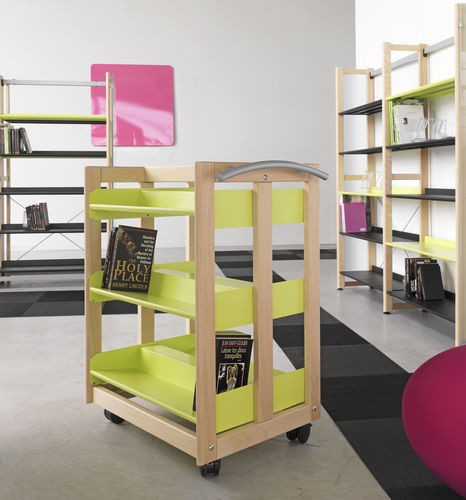 Chariot à livres - MAJEO - DPC - professionnel / de bureau / en bois