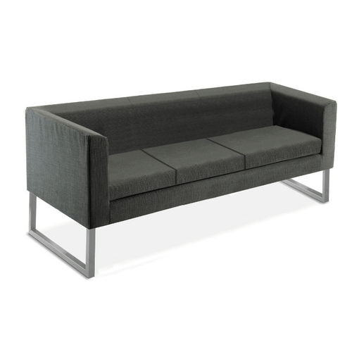 Canapé contemporain - PUNTA SERIES - DPC - en tissu / déhoussable / gris