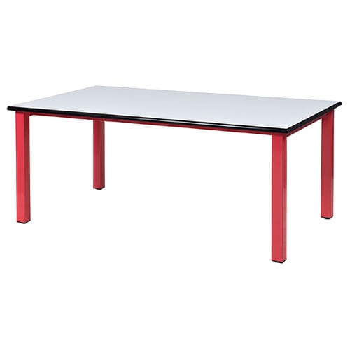Table contemporaine - ZANA - DPC - en polyéthylène / avec piètement en acier / rectangulaire