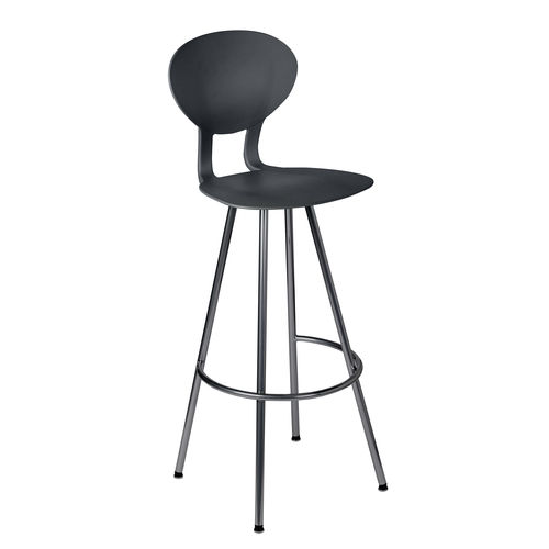 Tabouret contemporain - KAPPA - DPC - en polyuréthane / avec piètement en acier / avec repose-pieds