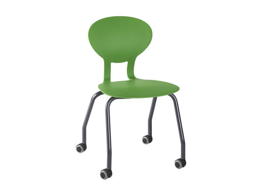 Chaise contemporaine - KAPPA - DPC - d'intérieur / en polyuréthane / avec piètement en acier