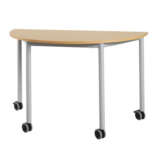 Table contemporaine - ORGA - DPC - en stratifié / en mélaminé / avec piètement en acier