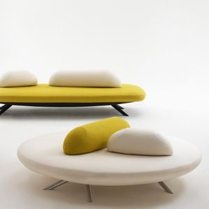 Banquette contemporaine - FLORES - DPC - en tissu / avec piètement en métal / professionnelle