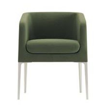 Fauteuil contemporain - BETA - DPC - en tissu / en fonte d'aluminium / vert