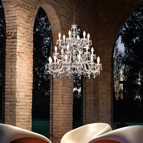 Lustre contemporain - DRYLIGHT S24 - Masiero - en PMMA / en chrome / en cristal