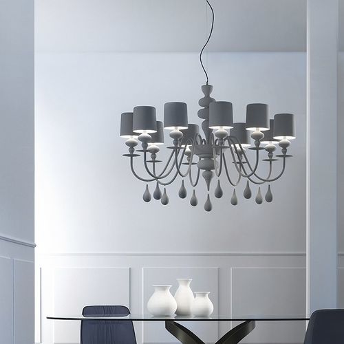 Lustre contemporain - EVA S SERIES - Masiero - en aluminium / en résine / professionnel