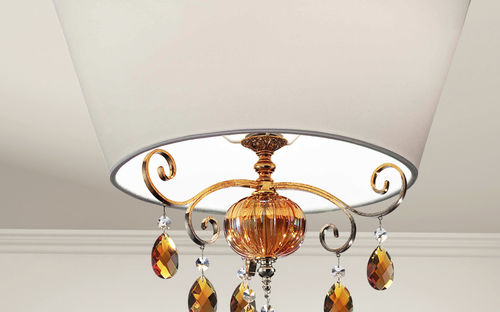 Plafonnier de style - ANTIKA PL1 - Masiero - rond / en verre soufflé / en cristal