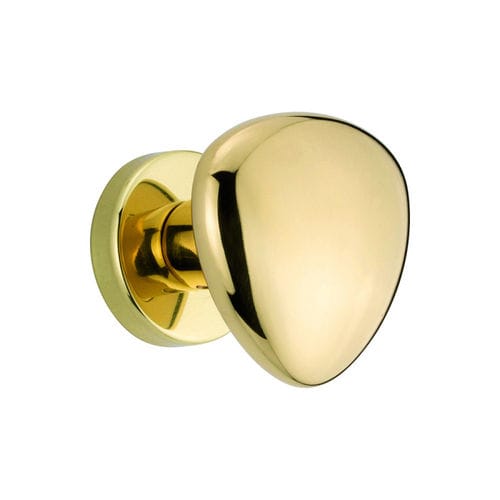 Bouton de porte contemporain - Triangolo  - REGUITTI - en laiton / satiné / poli