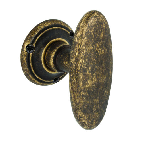 Bouton de porte classique - Ovalino a t - REGUITTI - en laiton / poli