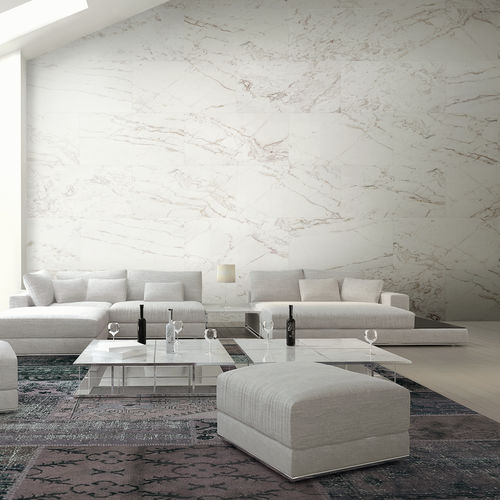 Carrelage en marbre - WHITE : ARGOS - Levantina - poli / d'intérieur / de salle de bain
