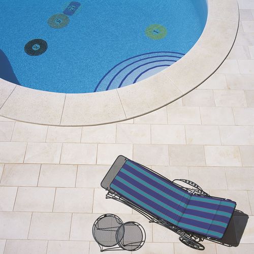 Carrelage en pierre calcaire - CAPRI - Levantina - en grès / poli / d'extérieur
