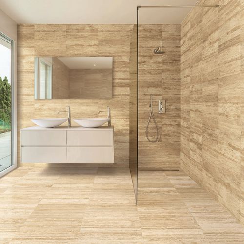 Carrelage en travertin - TRAVERTINO VALLANCA - Levantina - poli / d'intérieur / d'extérieur