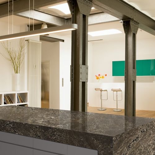 Plan de travail en granite - BROWN : FERATTO - Levantina - de cuisine / marron / antitache