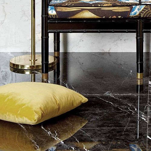 Carrelage en marbre - BLACK : ROYAL BLACK - Levantina - poli / d'intérieur / de sol