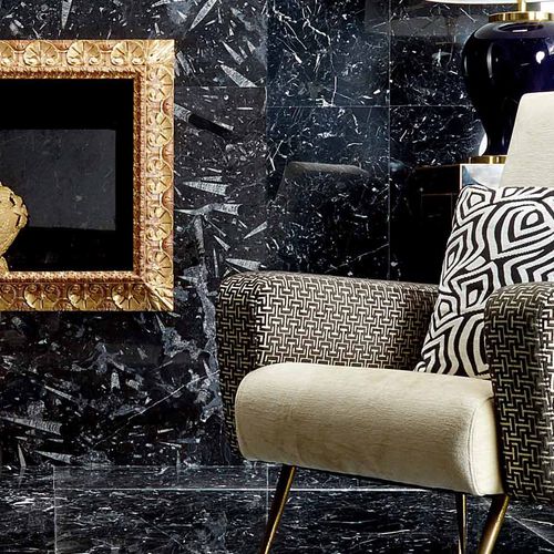 Carrelage en marbre - BLACK : DEVONIAN BLACK - Levantina - poli / d'intérieur / de sol