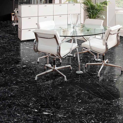 Carrelage d'intérieur - BLACK : NEGRO CANFRANC - Levantina - au sol / en marbre / uni