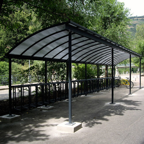 Abri vélo couverture en polycarbonate - WING BIKE - Euroform K. Winkler GmbH - en acier galvanisé / pour espace public / pour les zones urbaines