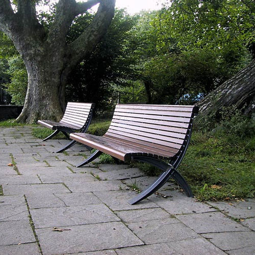 Banc public classique - PALAZZO - Euroform K. Winkler GmbH - en bois de feuillus / en fonte / en tôle d'acier