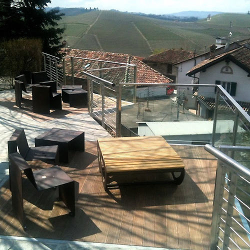 Table basse contemporaine - ALL - Euroform K. Winkler GmbH - en bois de feuillus / avec piètement en tôle d'acier / rectangulaire