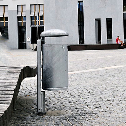 Poubelle publique - SIMPLE - Euroform K. Winkler GmbH - sur pied / murale / en acier galvanisé