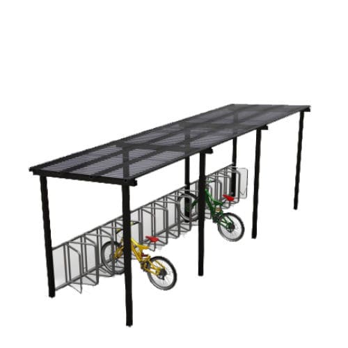 Abri vélo en acier - LIGHT - Euroform K. Winkler GmbH - pour espace public / pour les zones urbaines